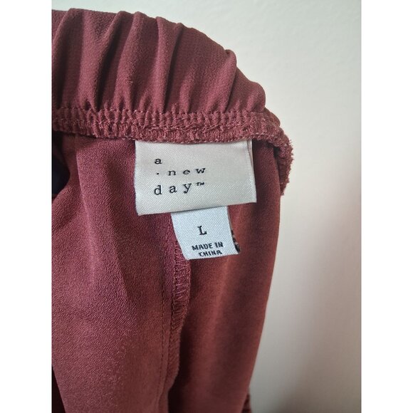 NWT A New Day Boho Skirt High Low Cottage Y2K Business Casual Rose Size Large - Picture 4 of 6